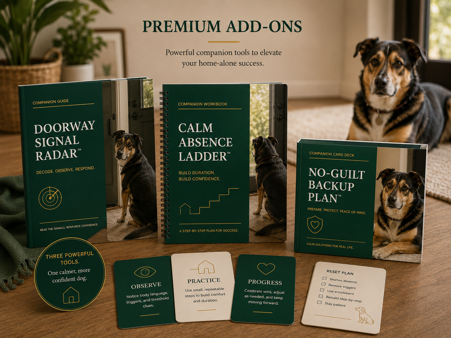 Optional CALM HOME ALONE companion tools